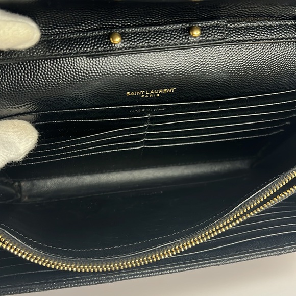 YSL Cassandre Wallet on Chain Black Leather - Picture 13 of 16